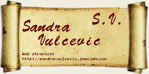 Sandra Vulčević vizit kartica